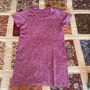 Lululemon Swiftly Tech Short Sleeve Tee Shirt Top Pink Magenta Heather 6